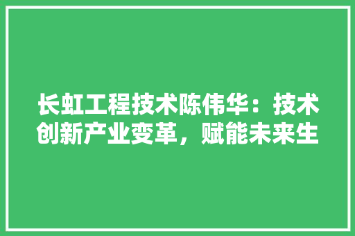 长虹工程技术陈伟华：技术创新产业变革，赋能未来生活 室内设计