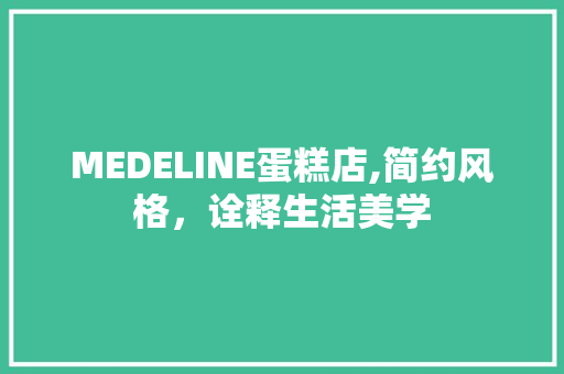 MEDELINE蛋糕店,简约风格，诠释生活美学 地板材料