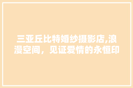 三亚丘比特婚纱摄影店,浪漫空间，见证爱情的永恒印记