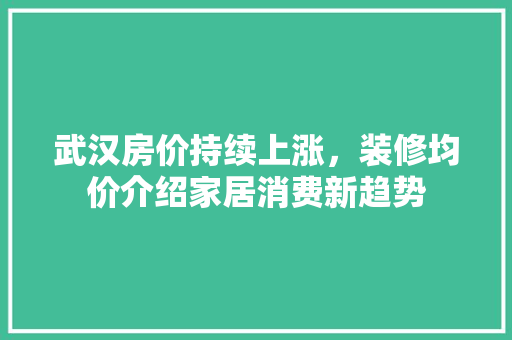 武汉房价持续上涨，装修均价介绍家居消费新趋势 木雕艺术