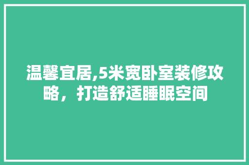 温馨宜居,5米宽卧室装修攻略，打造舒适睡眠空间 木雕艺术