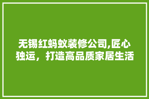 无锡红蚂蚁装修公司,匠心独运，打造高品质家居生活 客厅装修