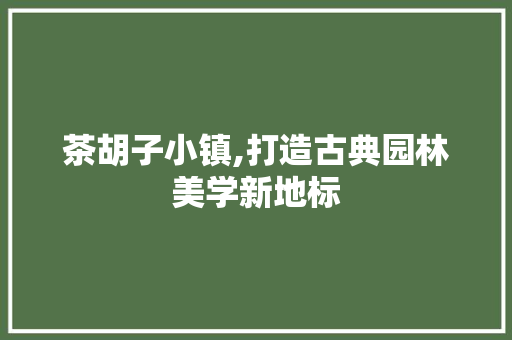 茶胡子小镇,打造古典园林美学新地标 木雕艺术