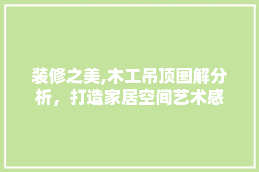装修之美,木工吊顶图解分析，打造家居空间艺术感 木雕艺术