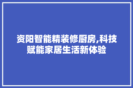 资阳智能精装修厨房,科技赋能家居生活新体验 中式风格装饰