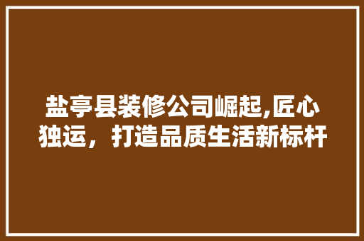 盐亭县装修公司崛起,匠心独运，打造品质生活新标杆 地板材料