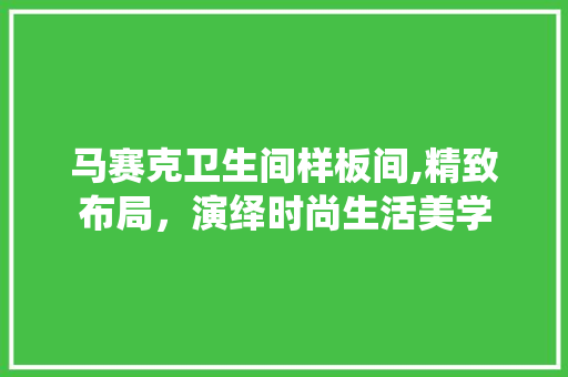 马赛克卫生间样板间,精致布局，演绎时尚生活美学 客厅装修