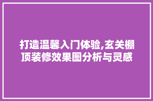 打造温馨入门体验,玄关棚顶装修效果图分析与灵感