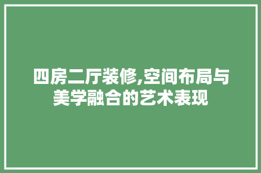 四房二厅装修,空间布局与美学融合的艺术表现 地板材料