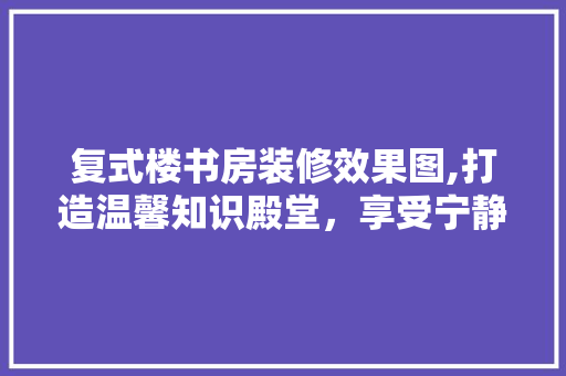 复式楼书房装修效果图,打造温馨知识殿堂，享受宁静阅读时光 软装设计