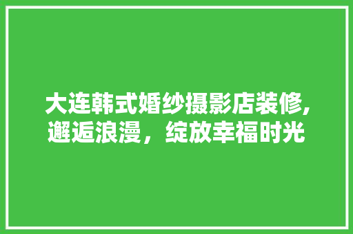 大连韩式婚纱摄影店装修,邂逅浪漫，绽放幸福时光 现代风格装饰