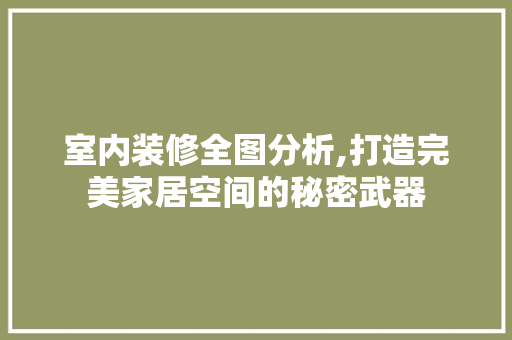 室内装修全图分析,打造完美家居空间的秘密武器 现代风格装饰