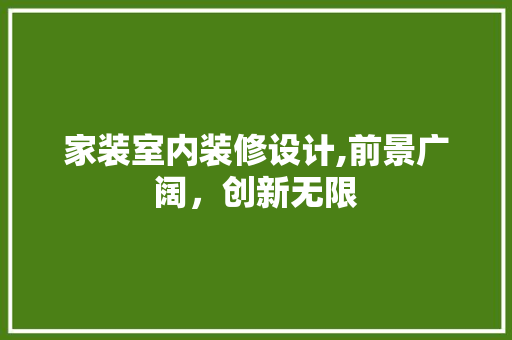 家装室内装修设计,前景广阔，创新无限 客厅装修