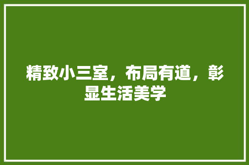 精致小三室，布局有道，彰显生活美学 中式风格装饰