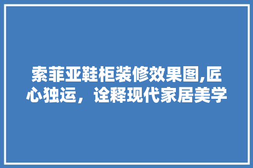 索菲亚鞋柜装修效果图,匠心独运，诠释现代家居美学 家居装修