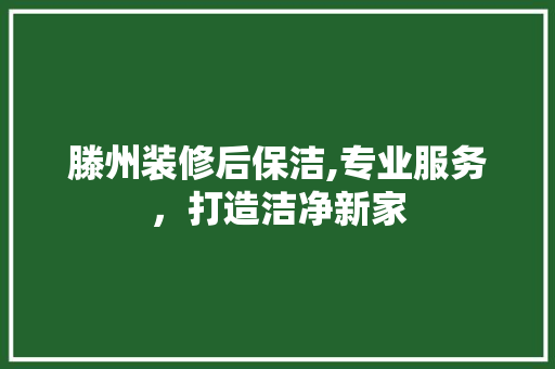 滕州装修后保洁,专业服务，打造洁净新家 客厅装修
