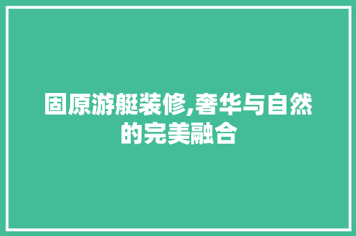 固原游艇装修,奢华与自然的完美融合 客厅装修