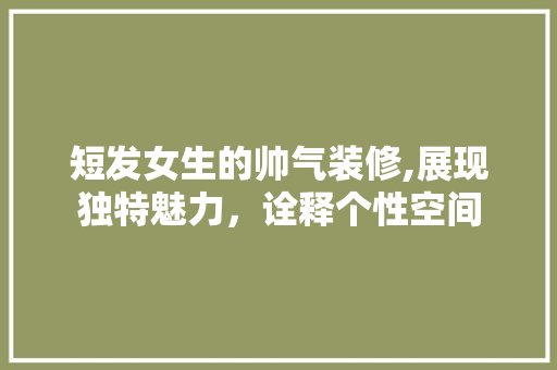 短发女生的帅气装修,展现独特魅力，诠释个性空间 地板材料