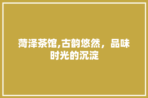 菏泽茶馆,古韵悠然，品味时光的沉淀 木雕艺术