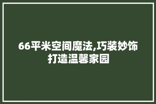 66平米空间魔法,巧装妙饰打造温馨家园 木雕艺术