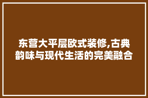 东营大平层欧式装修,古典韵味与现代生活的完美融合 地板材料