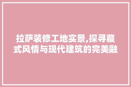 拉萨装修工地实景,探寻藏式风情与现代建筑的完美融合 木雕艺术