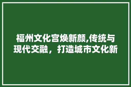 福州文化宫焕新颜,传统与现代交融，打造城市文化新地标 地板材料