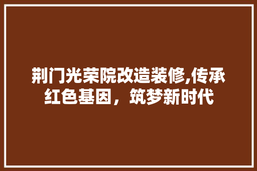荆门光荣院改造装修,传承红色基因，筑梦新时代 地板材料