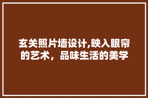 玄关照片墙设计,映入眼帘的艺术，品味生活的美学 地板材料