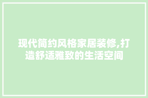 现代简约风格家居装修,打造舒适雅致的生活空间 地板材料