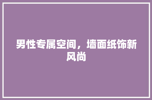 男性专属空间，墙面纸饰新风尚 客厅装修