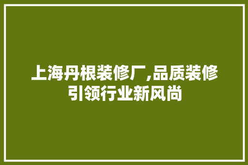 上海丹根装修厂,品质装修引领行业新风尚 木雕艺术