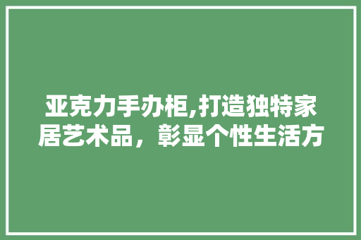 亚克力手办柜,打造独特家居艺术品，彰显个性生活方法 客厅装修
