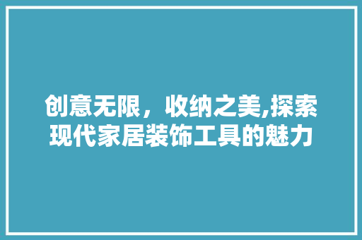 创意无限，收纳之美,探索现代家居装饰工具的魅力 中式风格装饰