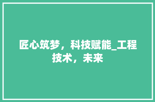 匠心筑梦，科技赋能_工程技术，未来 家居装修