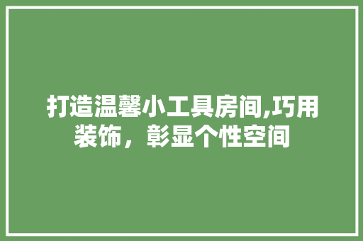 打造温馨小工具房间,巧用装饰，彰显个性空间 中式风格装饰