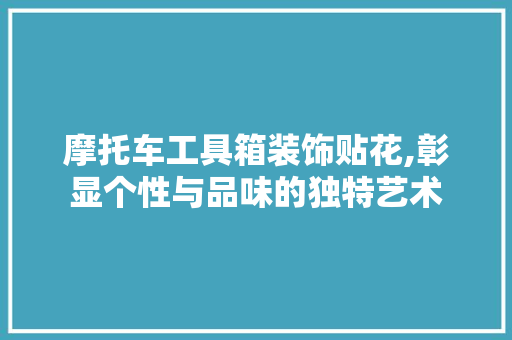 摩托车工具箱装饰贴花,彰显个性与品味的独特艺术 客厅装修