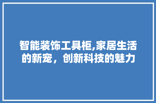 智能装饰工具柜,家居生活的新宠，创新科技的魅力 室内设计