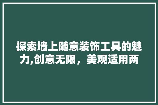 探索墙上随意装饰工具的魅力,创意无限，美观适用两不误 中式风格装饰