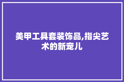 美甲工具套装饰品,指尖艺术的新宠儿 木雕艺术