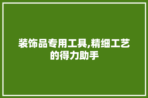 装饰品专用工具,精细工艺的得力助手 卧室装修