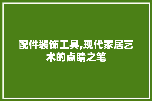 配件装饰工具,现代家居艺术的点睛之笔 现代风格装饰