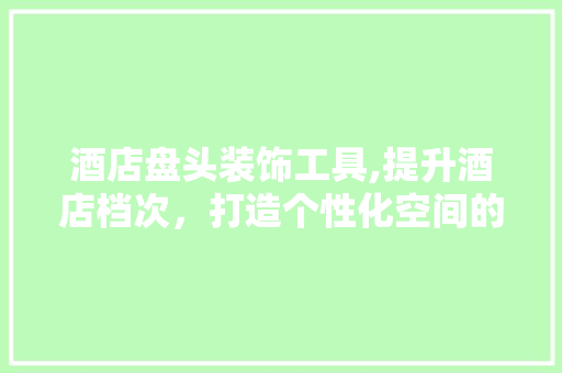 酒店盘头装饰工具,提升酒店档次，打造个性化空间的秘密武器 现代风格装饰