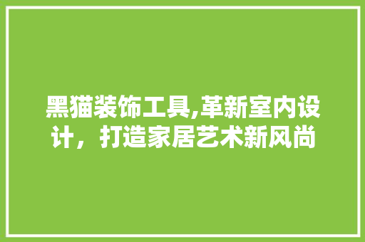 黑猫装饰工具,革新室内设计，打造家居艺术新风尚 卧室装修